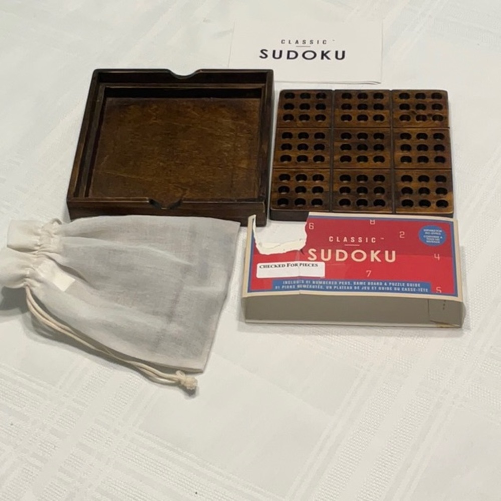 Classic Sudoku Wooden Puzzle Game